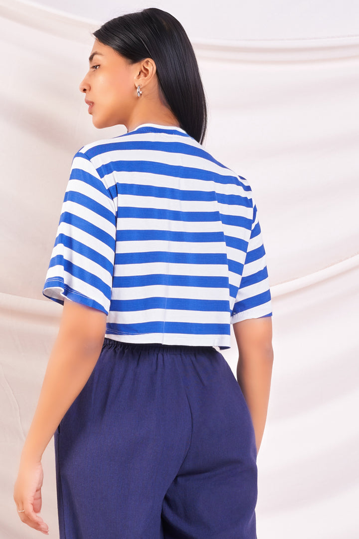 Stripe Cropped Tee