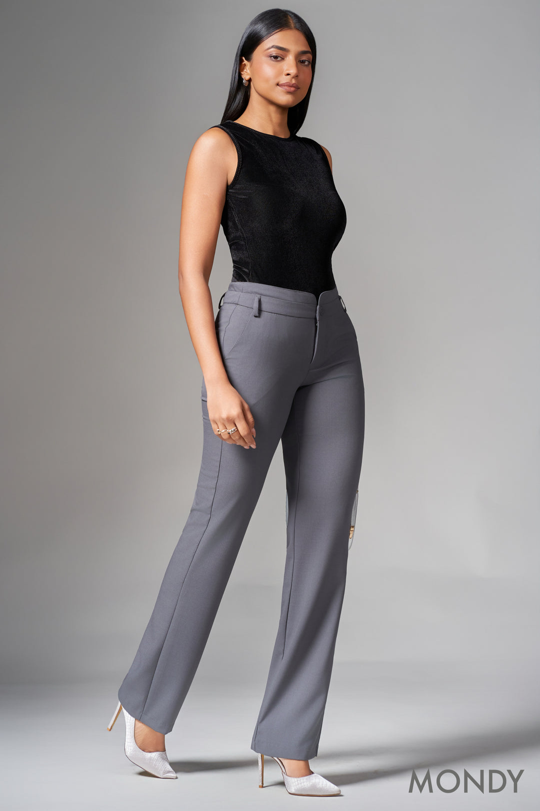Regular Waist Boot Cut Pant