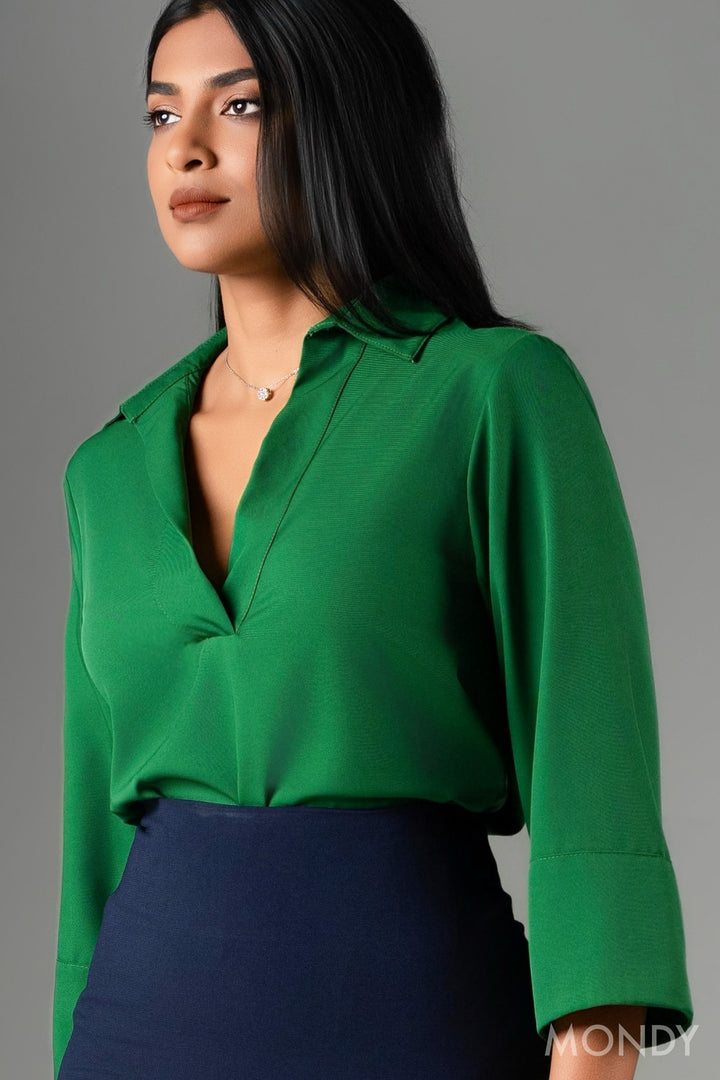 Shirt Neckline Top
