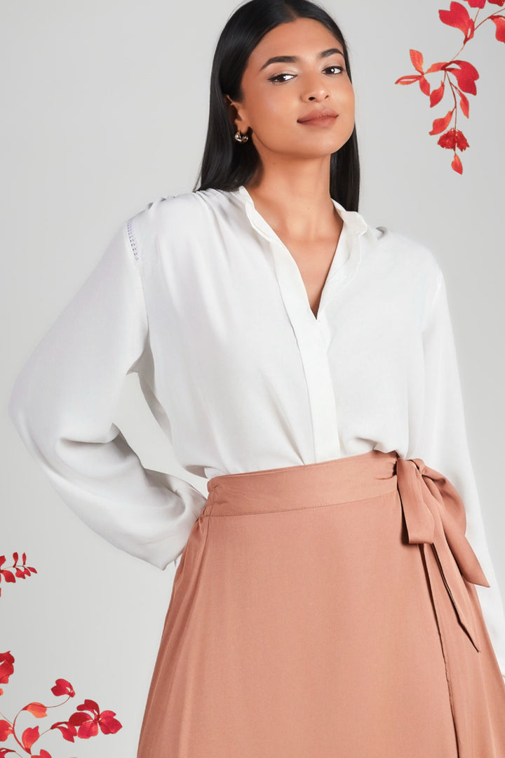 Long Sleeve Chiffon Top