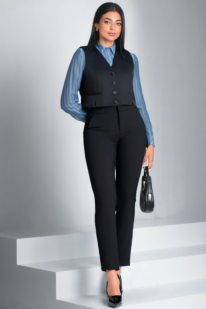Cropped Boxy Waistcoat