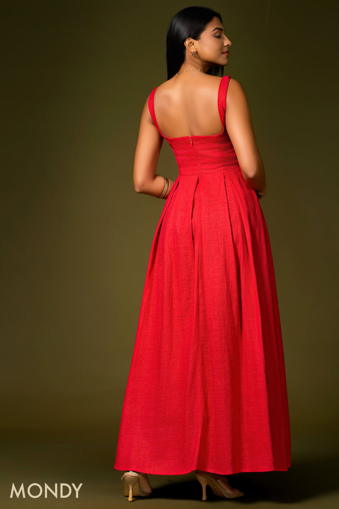 Pleated Maxi Dress