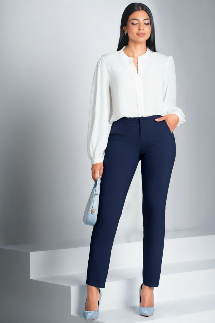 Regular Waist Straight Cut Pant