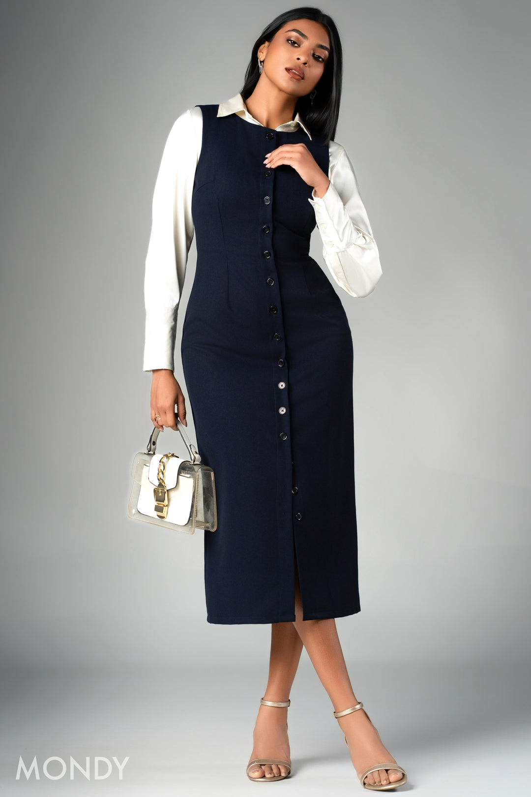 Midi Button Up Dress
