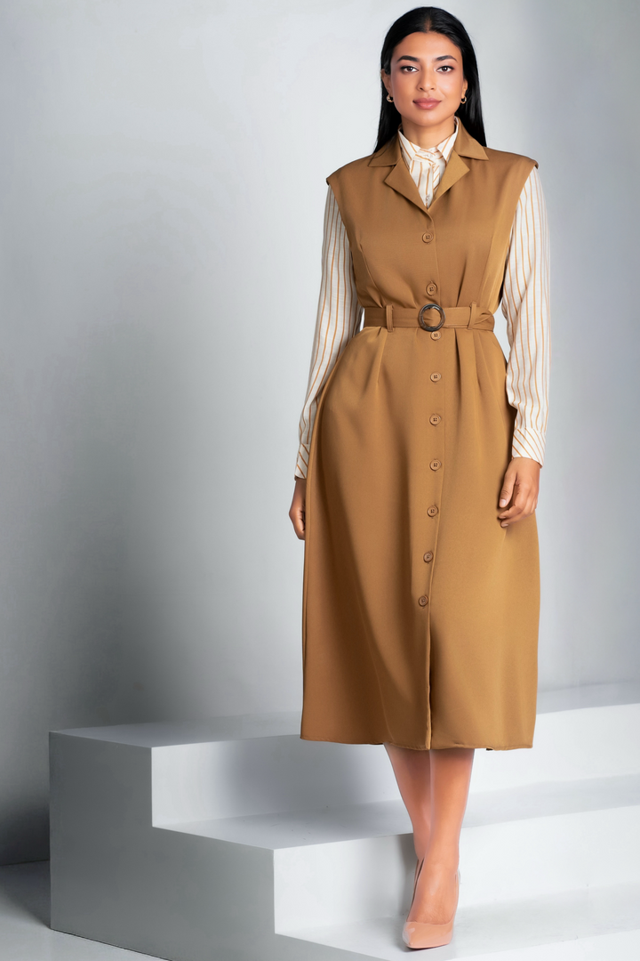 Belted Midi Dress