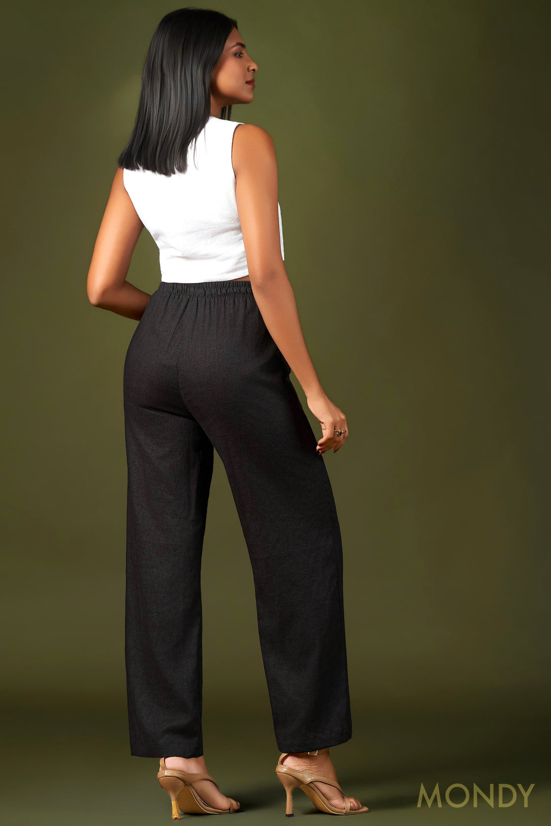 Wide Leg Elasticated Pant