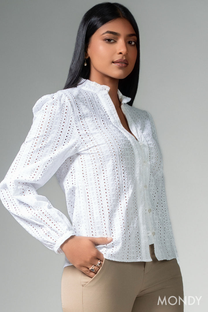 Long Sleeve Cutlone Top