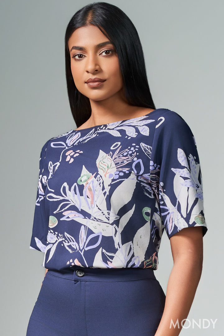 Printed Boxy Top