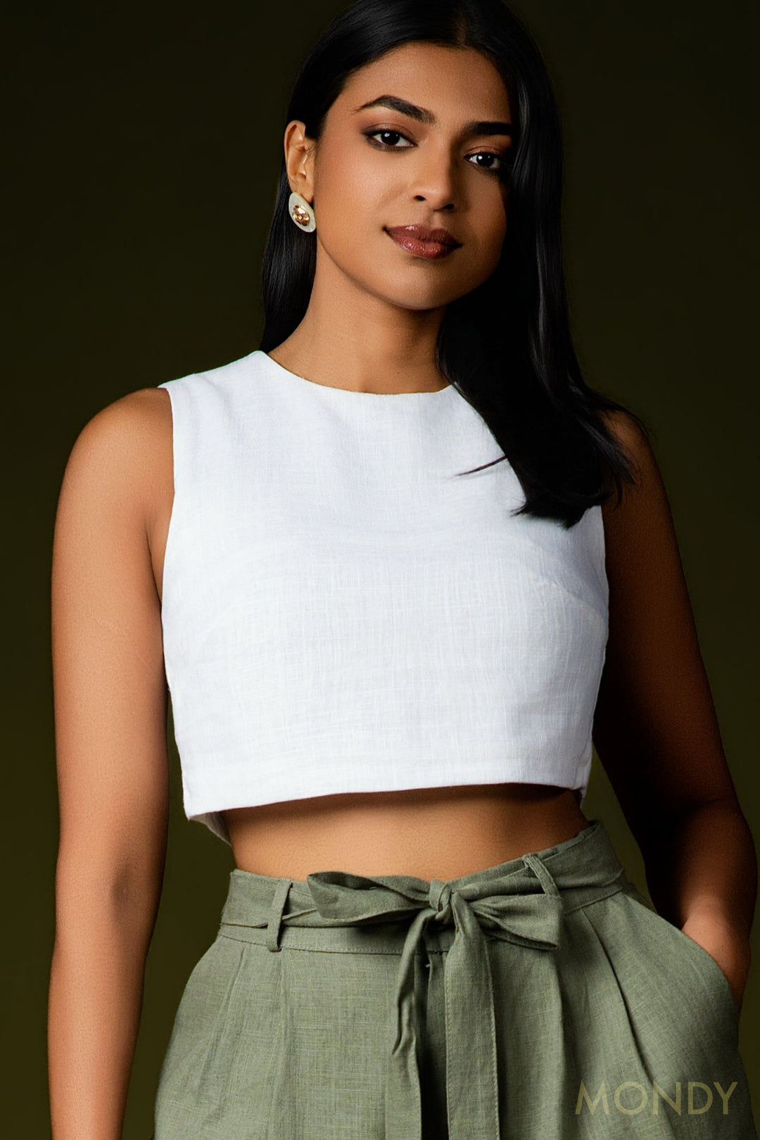 White Crop Top