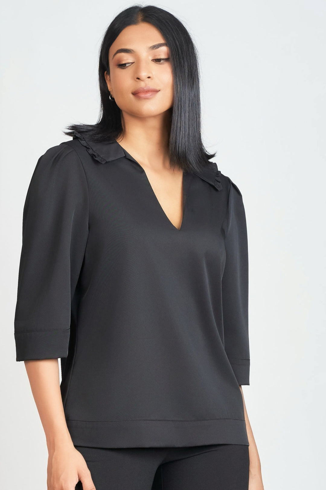 Oversized Frill Detail Top