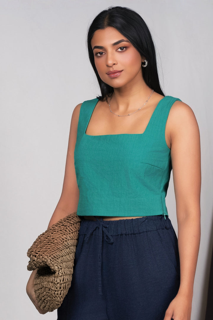 Square Neck Crop Top