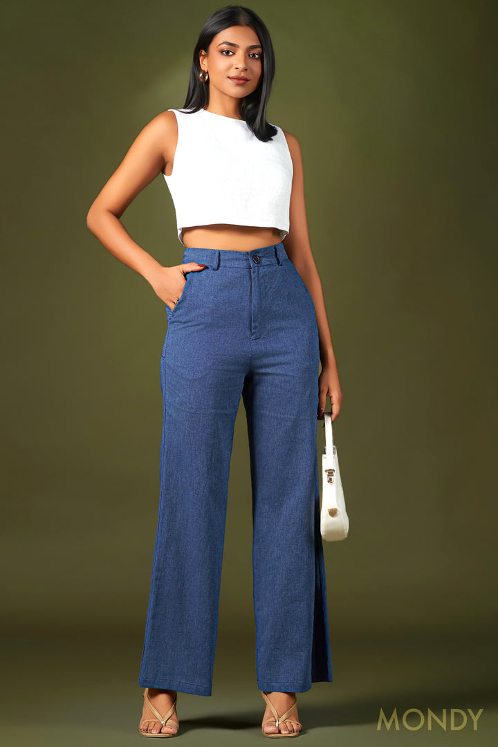 Wide Leg Linen Pant