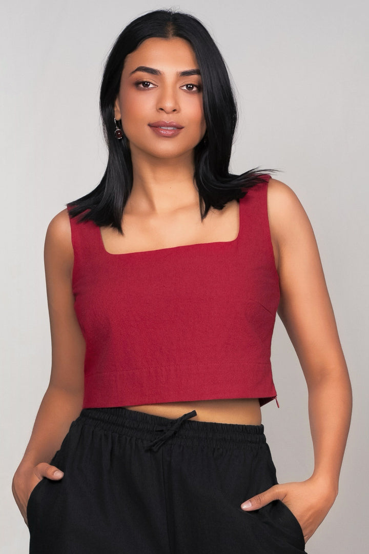 Square Neck Crop Top