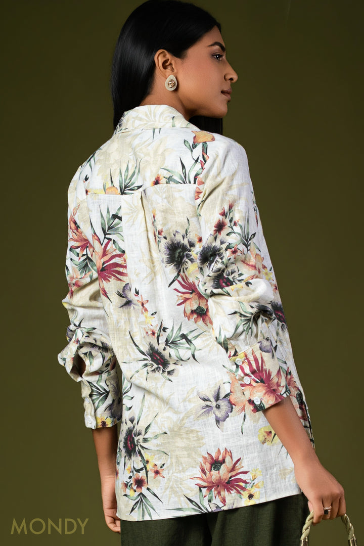 Printed Linen Shirt