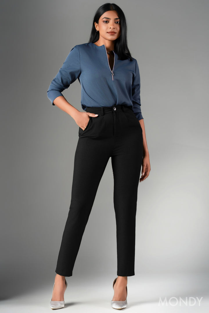 High Waist Straight Cut Pant