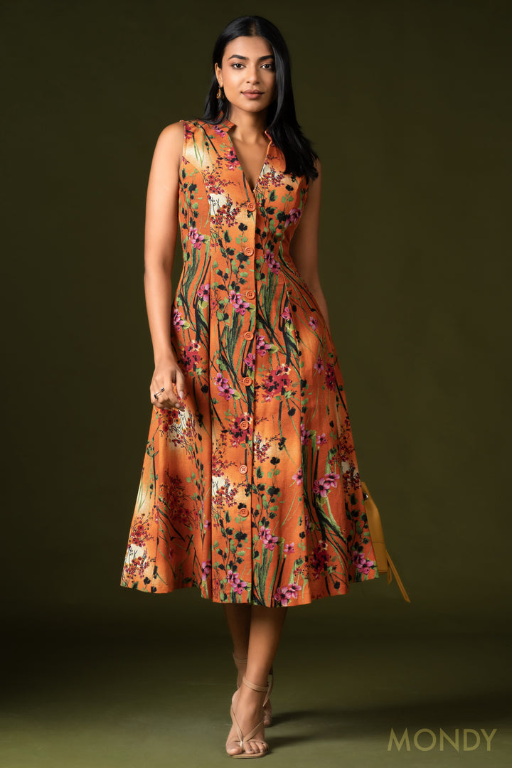 Button Up Midi Dress