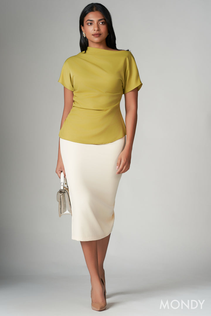 Asymmetric Gather Detail Top