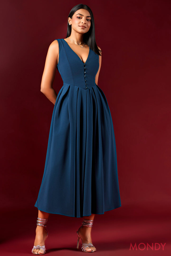 Fit & Flare Midi Dress