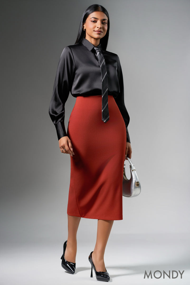 Midi Pencil Skirt