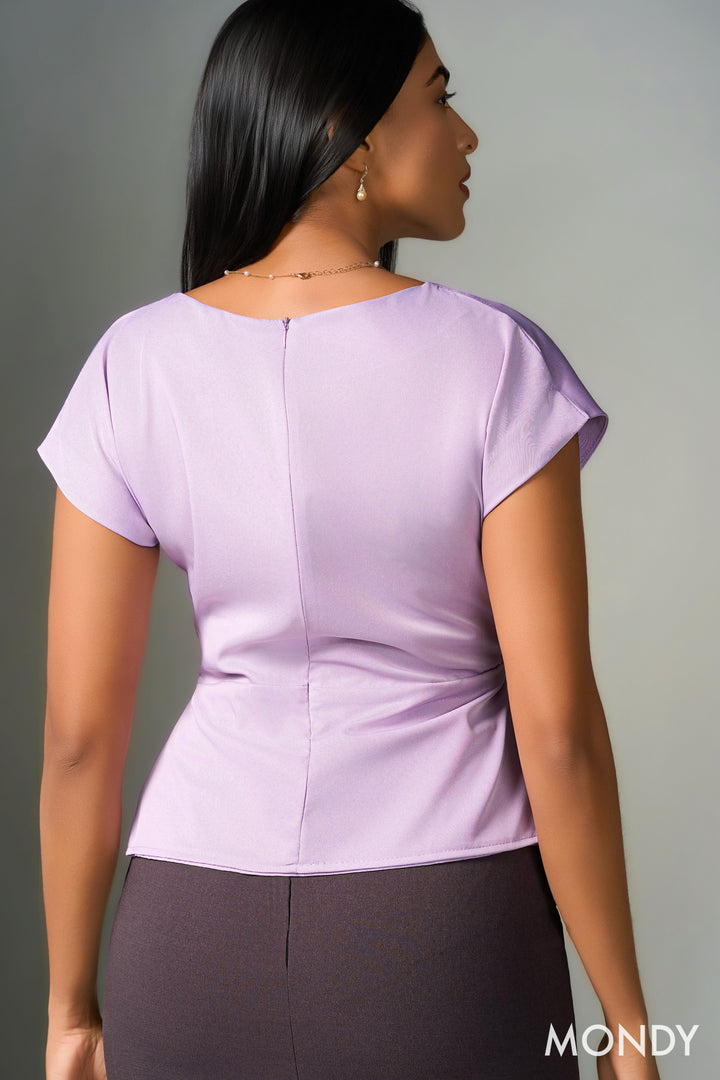 Gather Detail Peplum Top