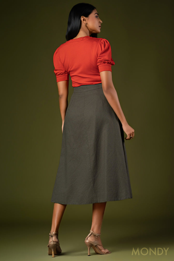 Puff Sleeve T- Shirt