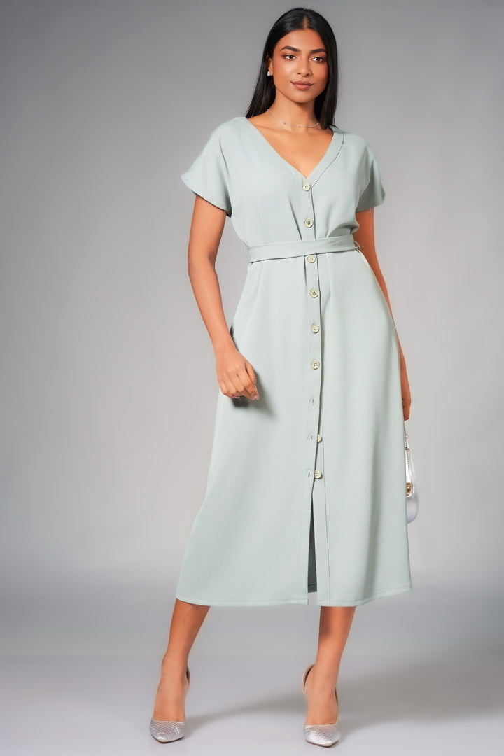 Button Up Midi Dress