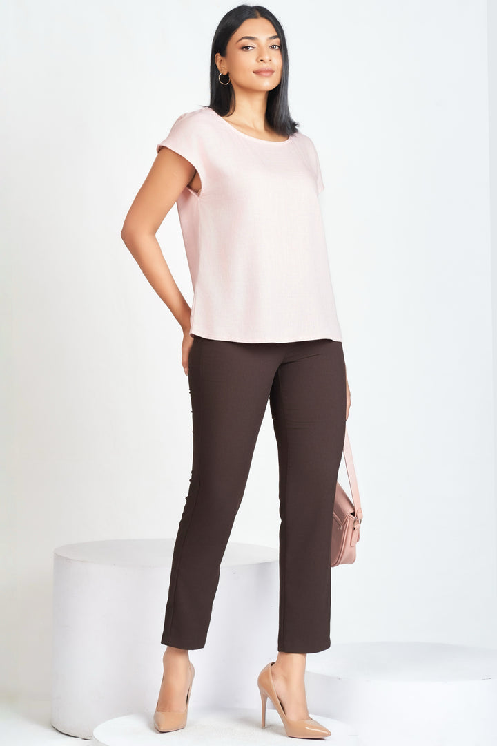 Pink Basic Raglan Sleeve Top