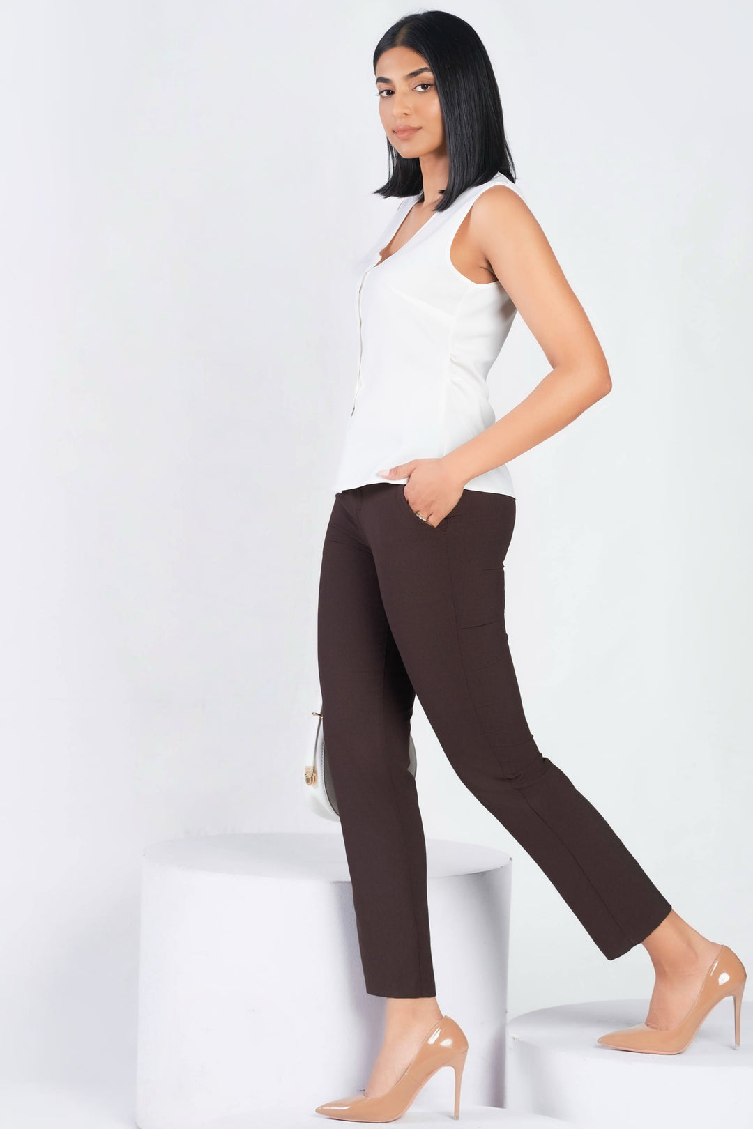 Button Up Sleeveless Top