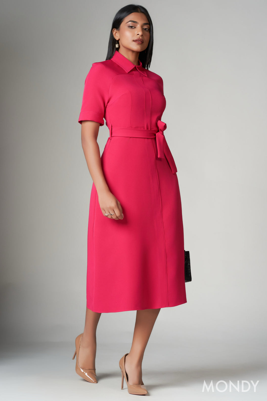 Pink Shirt Dress
