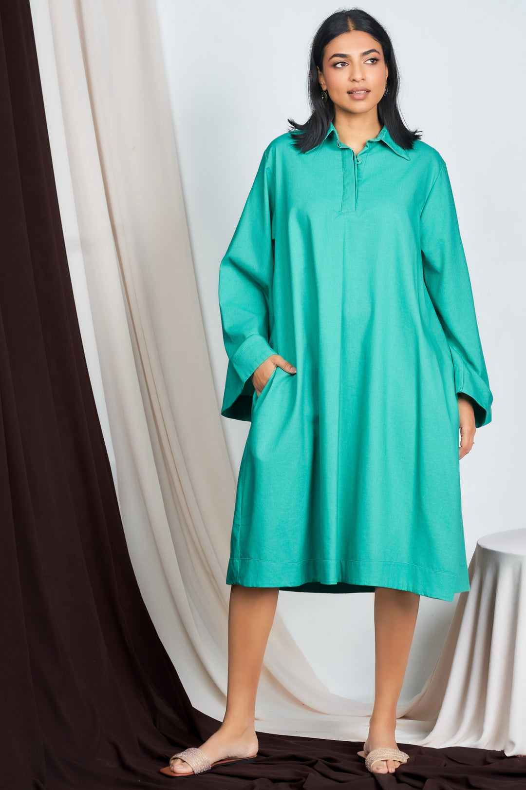 Green Oversized Dress