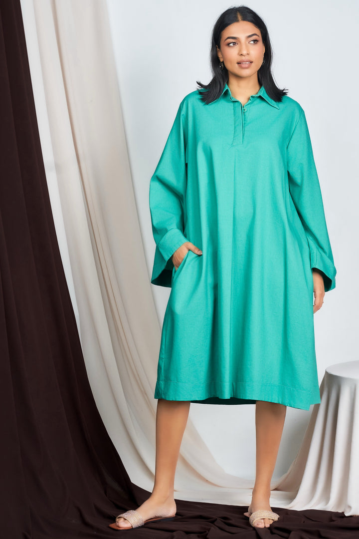 Green Oversized Dress