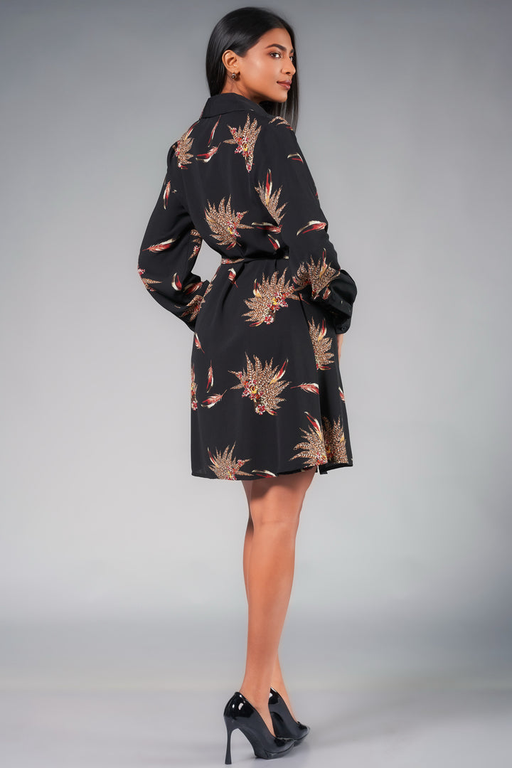Printed Shirt Dress