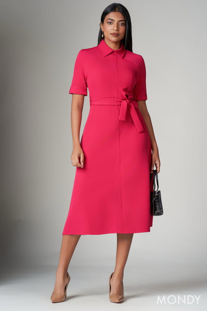 Pink Shirt Dress