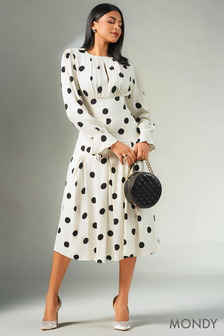Polka Dot Midi Dress