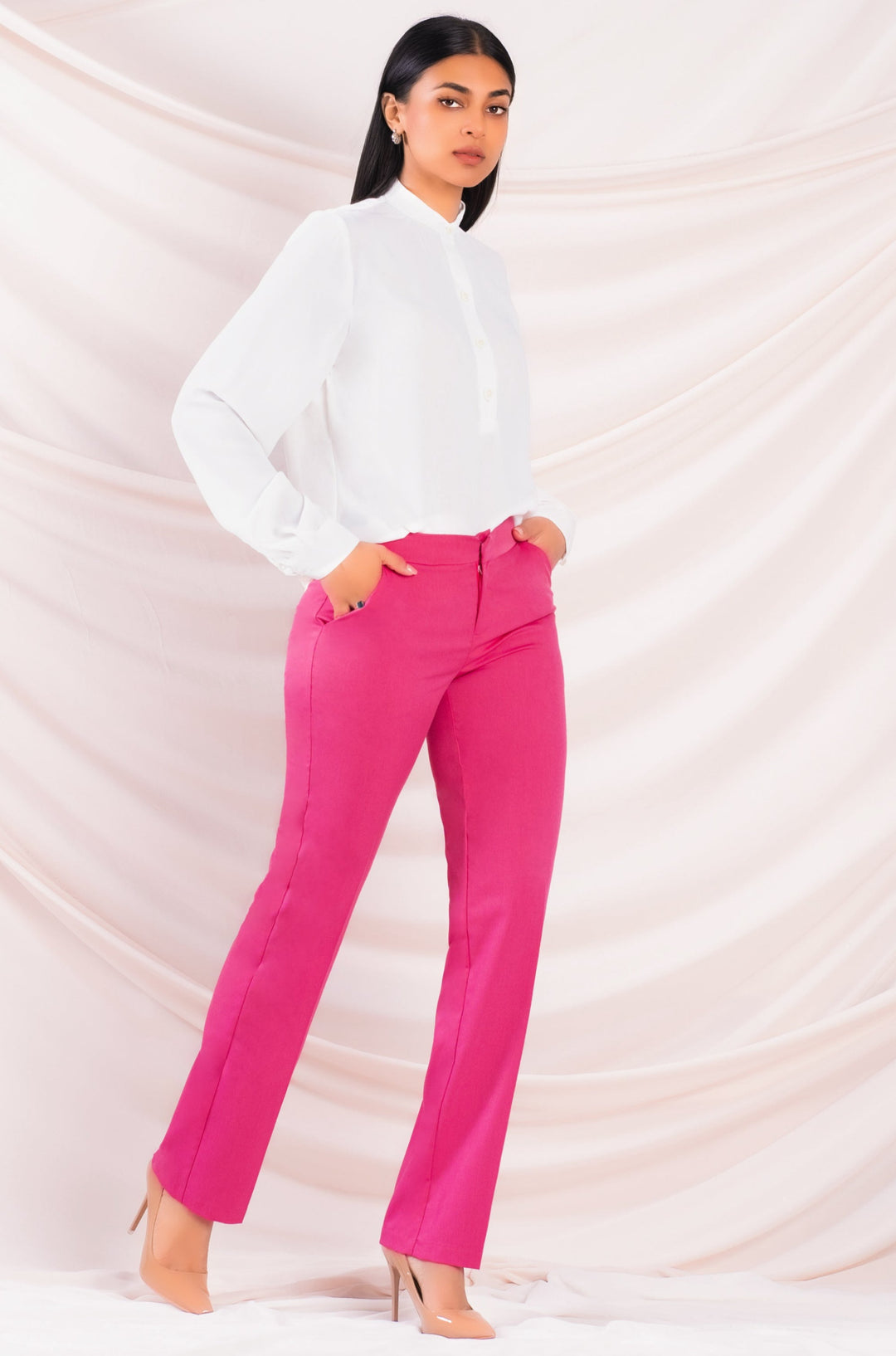 Pink Boot Cut Pant