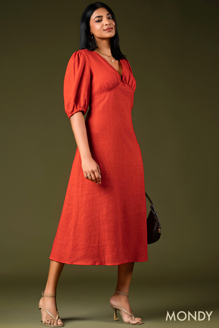 Empire Waist Midi Dress