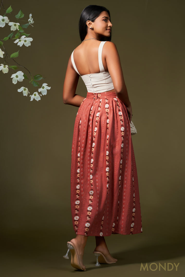 Pleated Aline Skirt