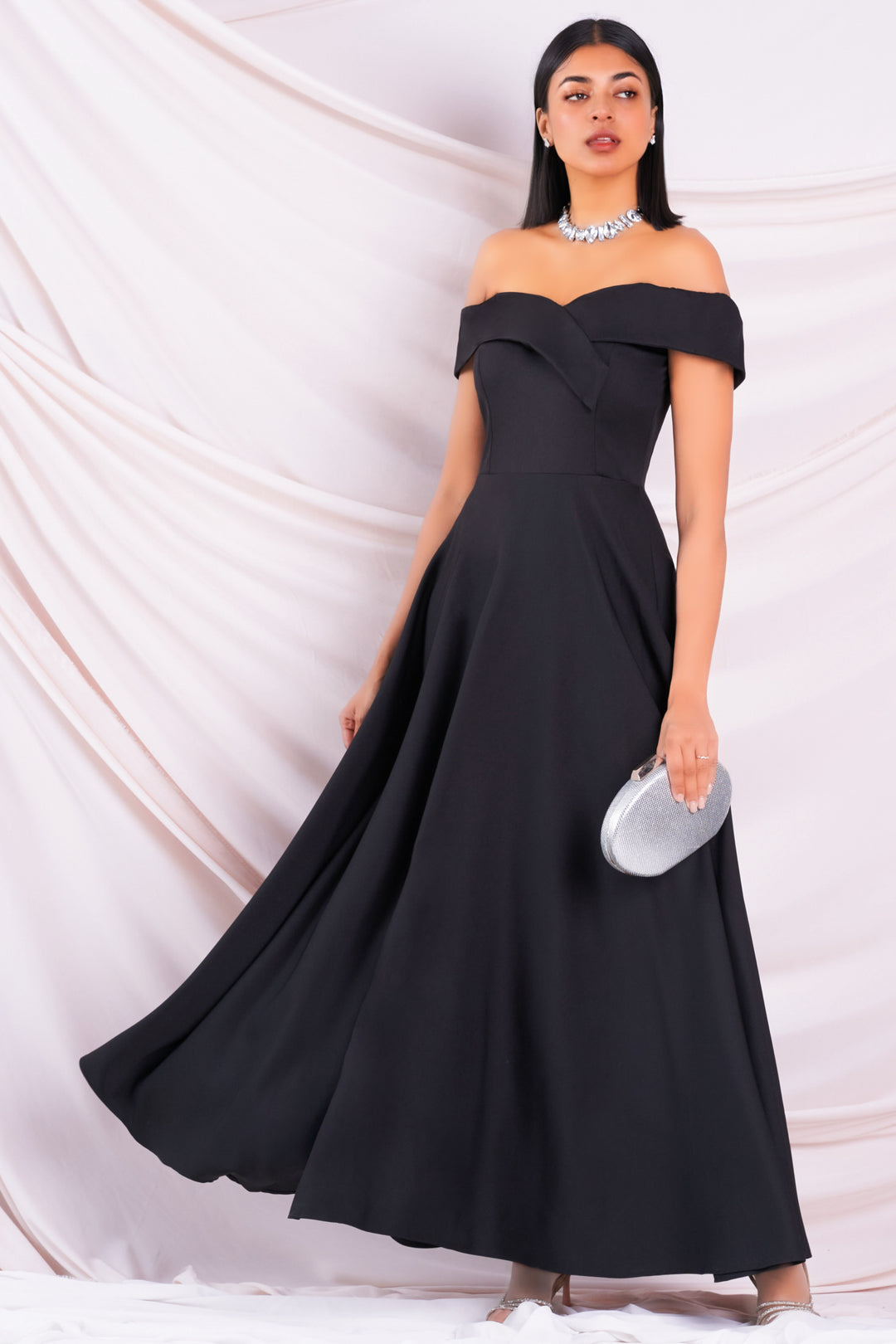 Off Shoulder Maxi Dress