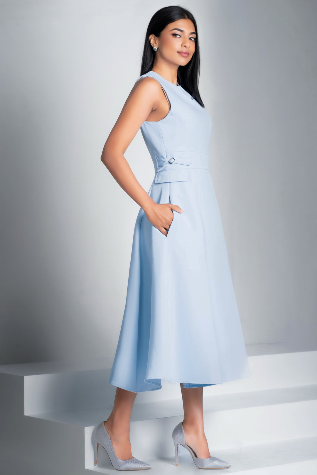 Midi Fit & Flare Dress