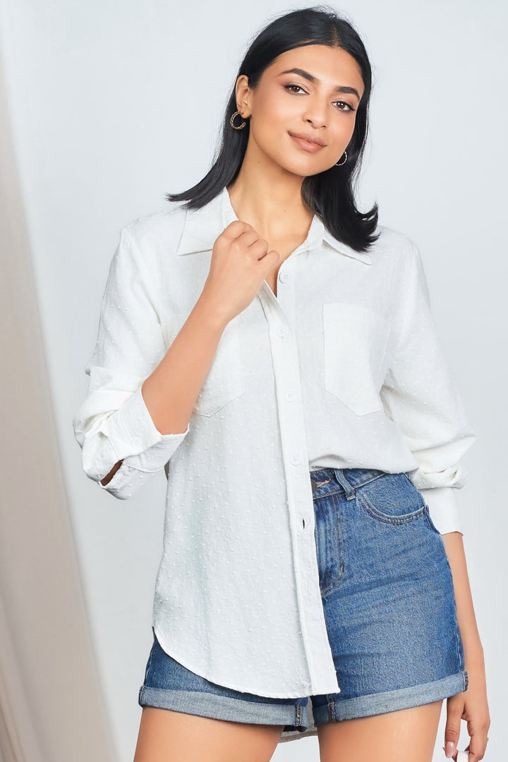 Long Textured Shirt