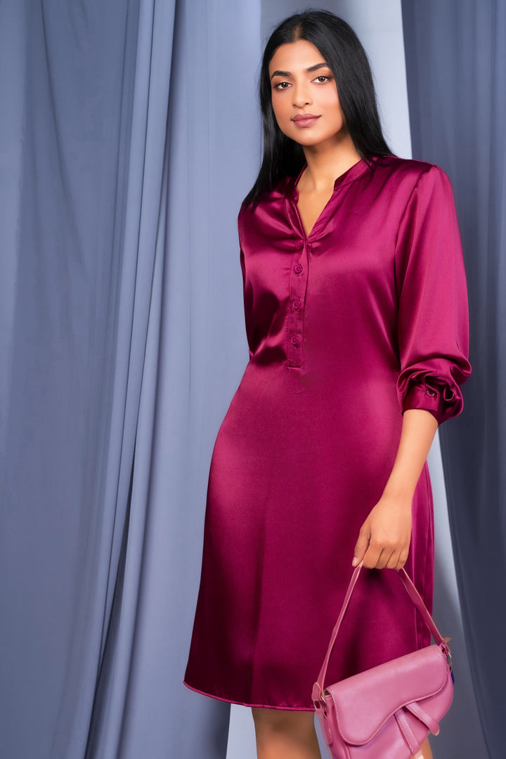 Mandarin Shift Dress