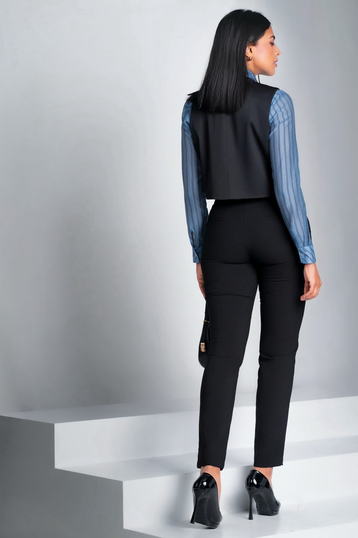 Cropped Boxy Waistcoat