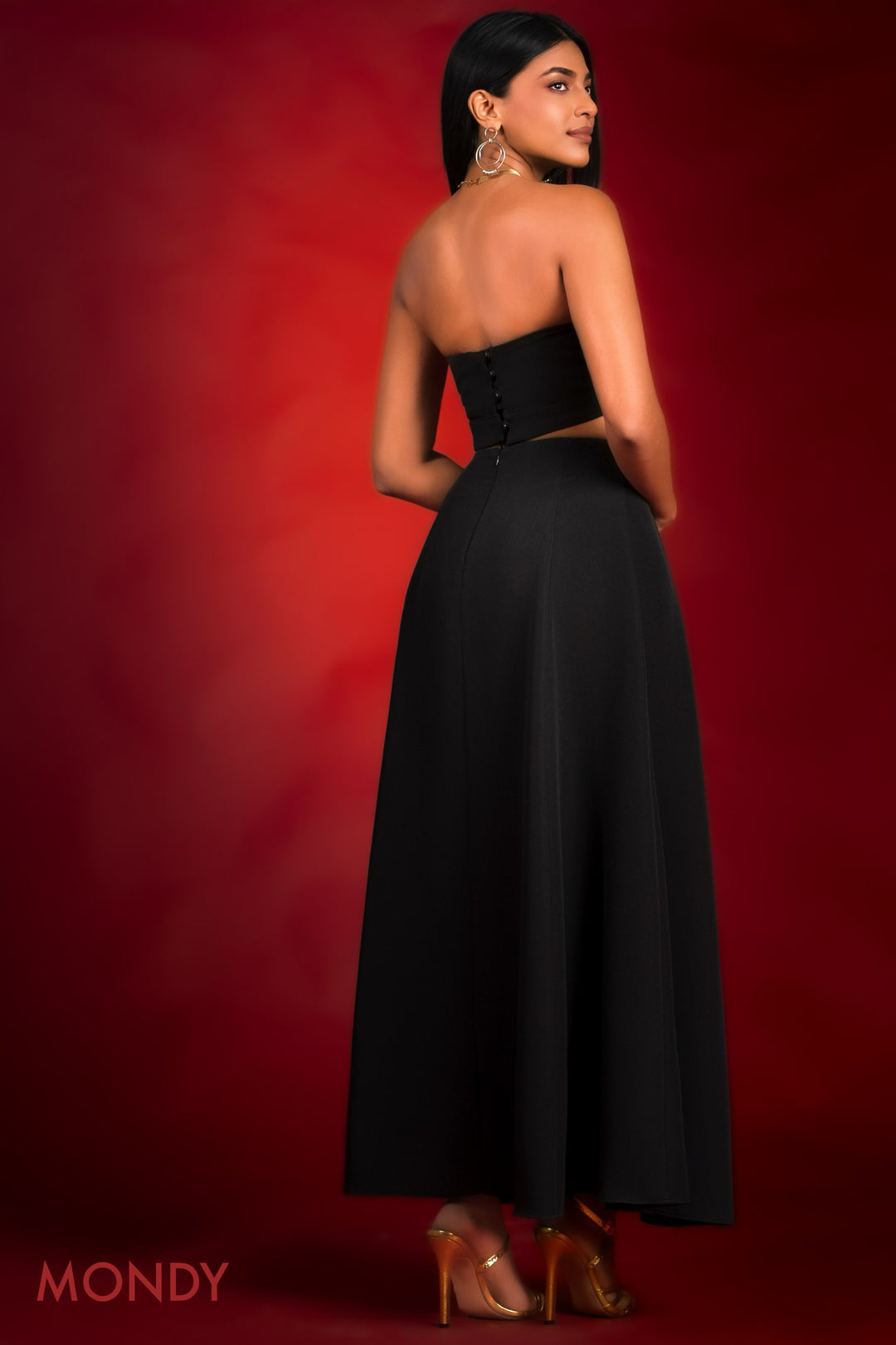 Flared Maxi Skirt