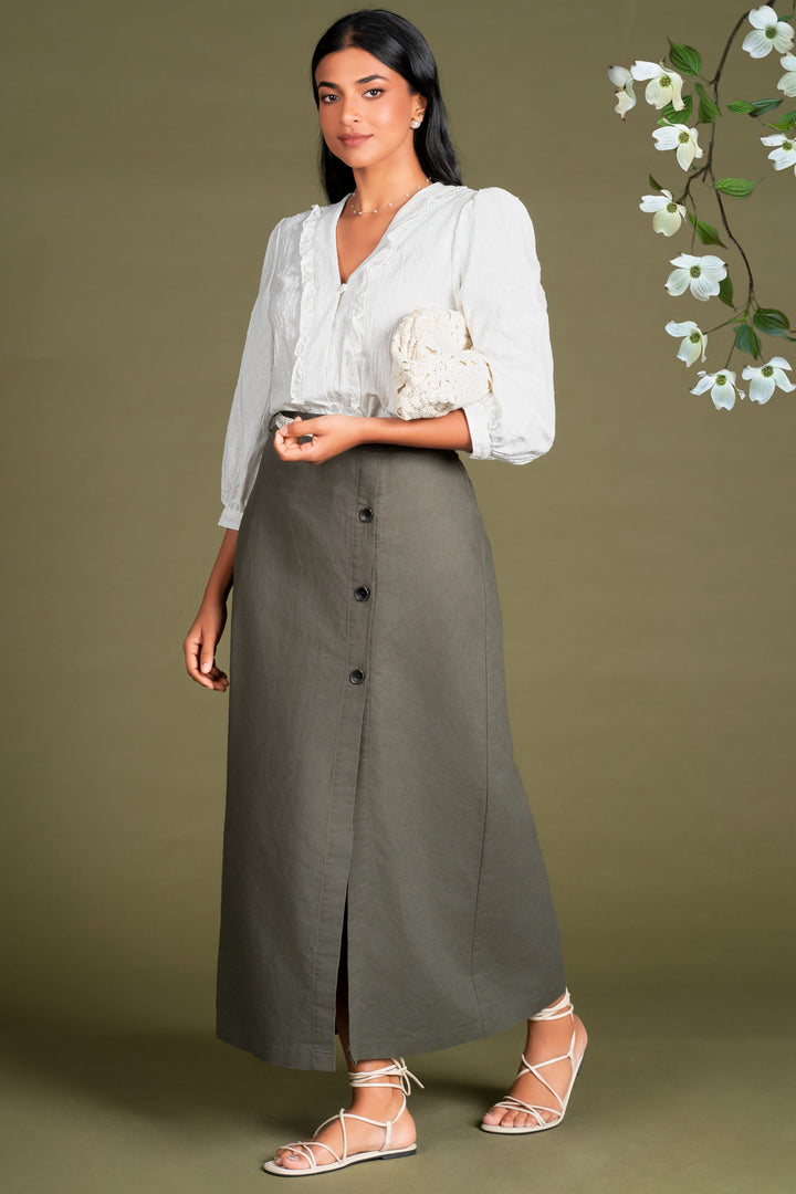 Button Up Skirt
