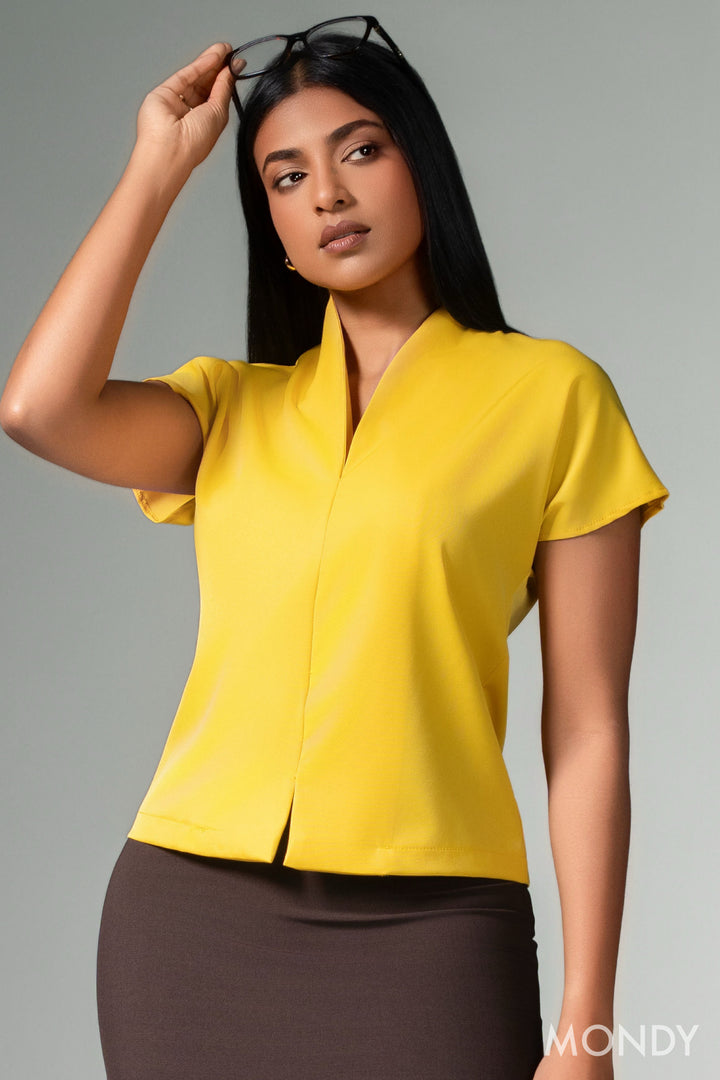 High Neck Raglan Sleeve Top