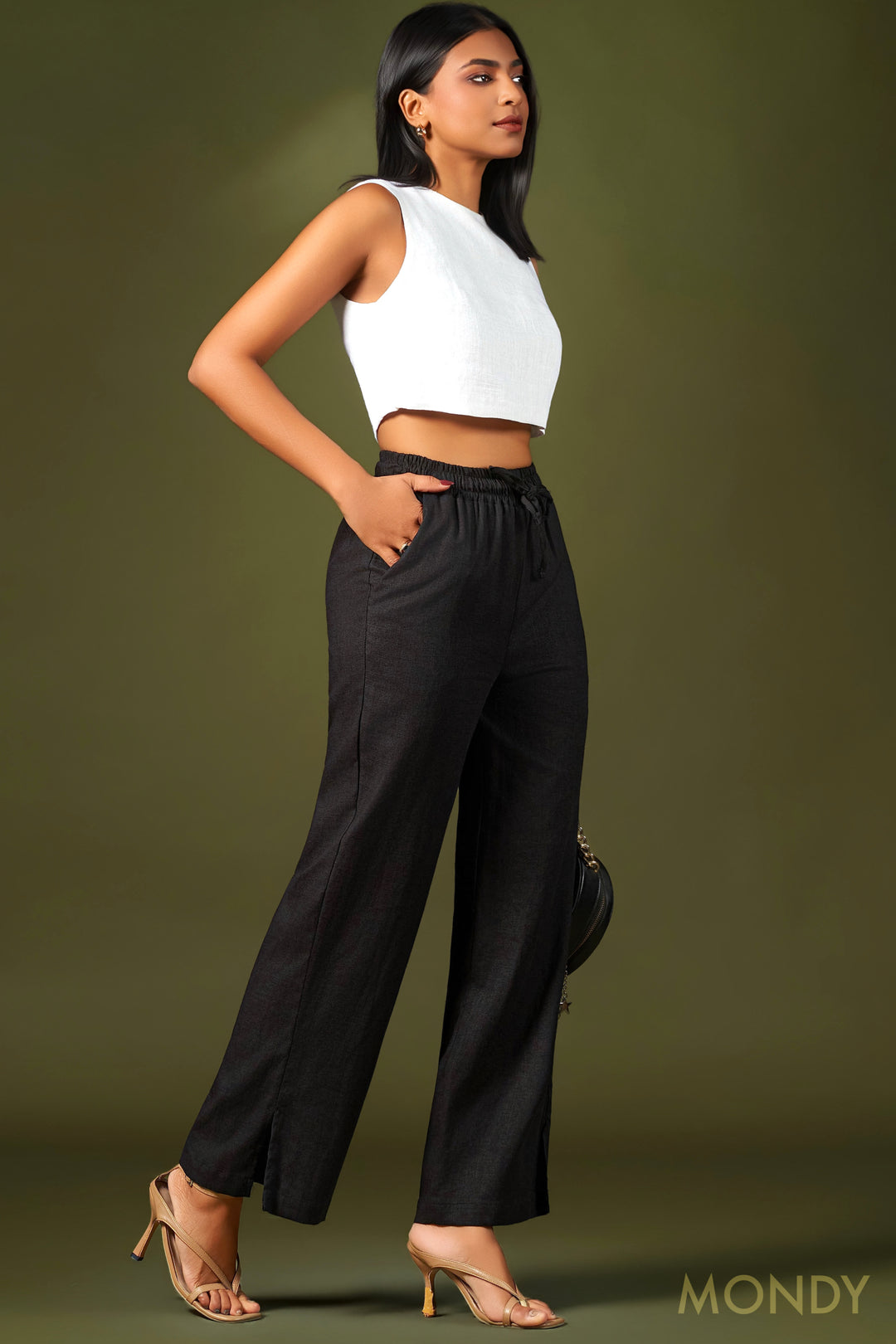Wide Leg Elasticated Pant