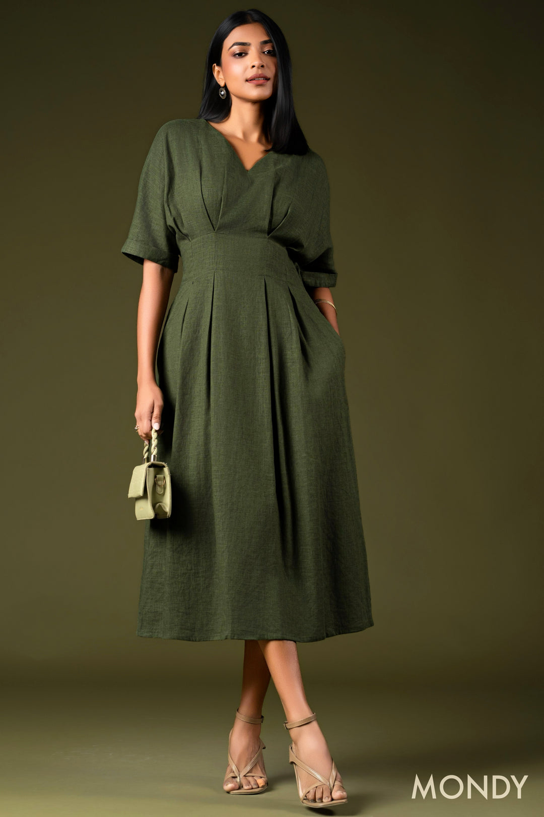 Empire Waist Midi Dress