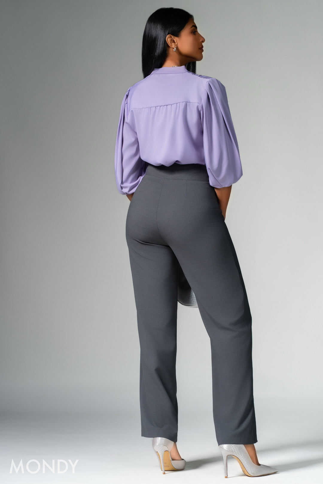 Purple Puff Sleeve Top