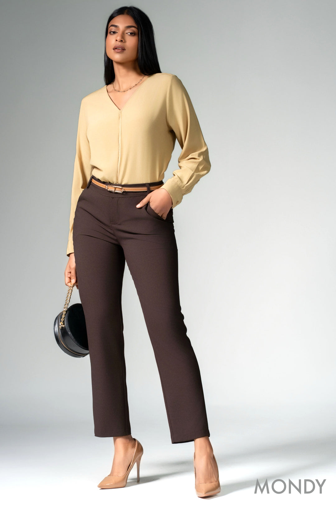 V Neck Long Sleeve Top