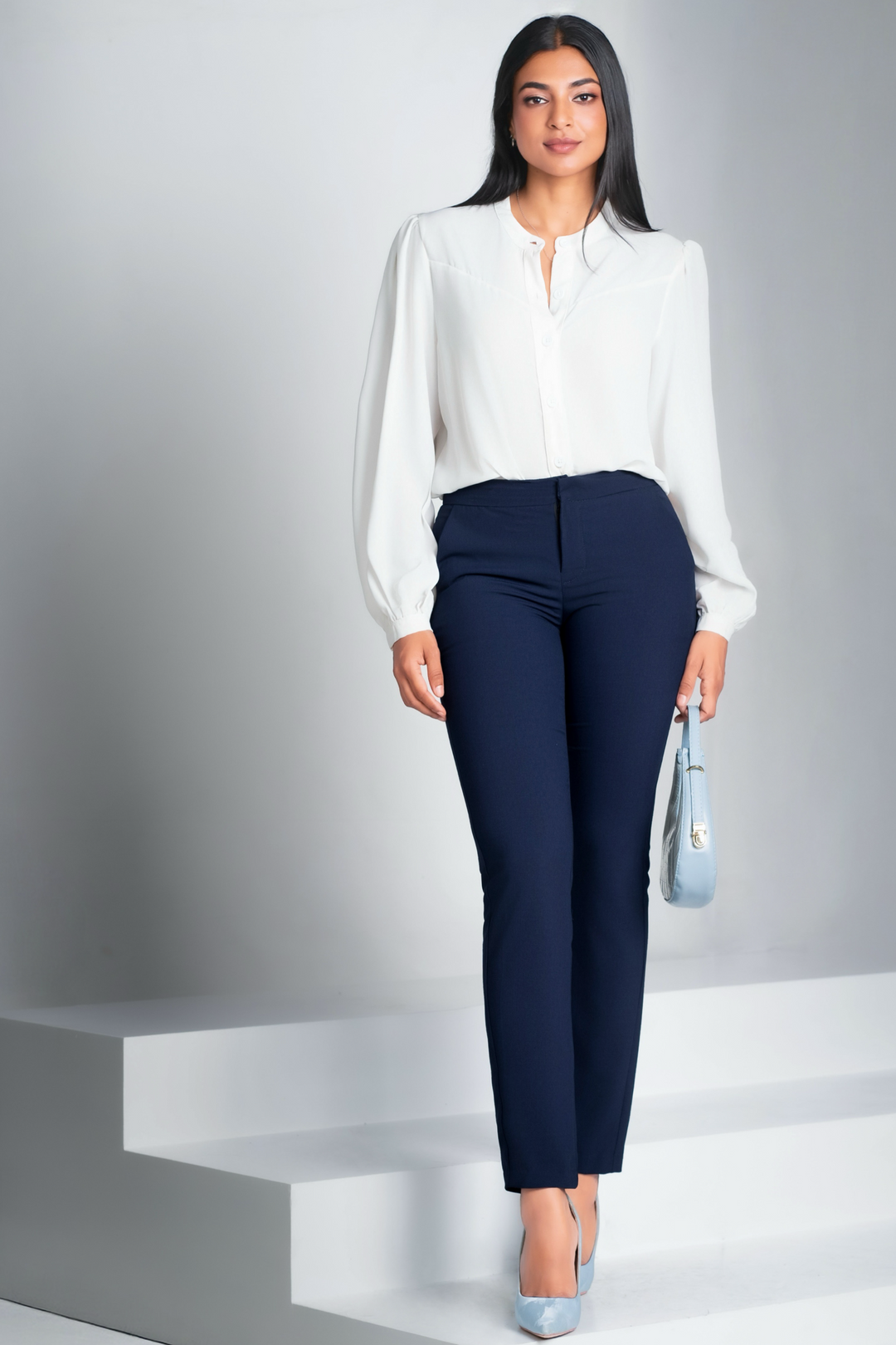 Regular Waist Straight Cut Pant